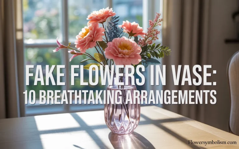 fake flowers in vase