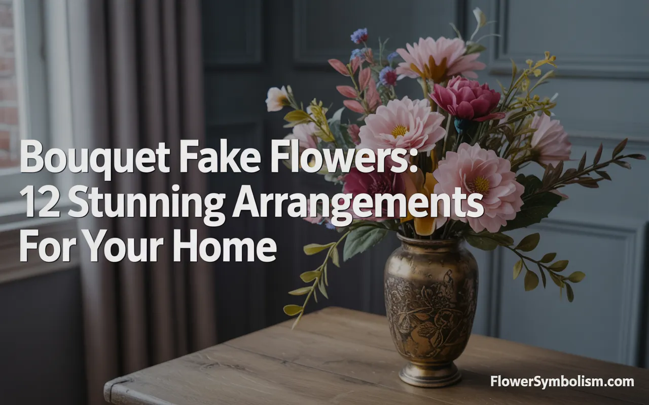 bouquet fake flowers