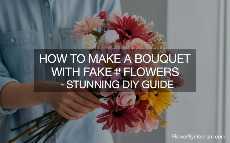 how to make a bouquet with fake flowers