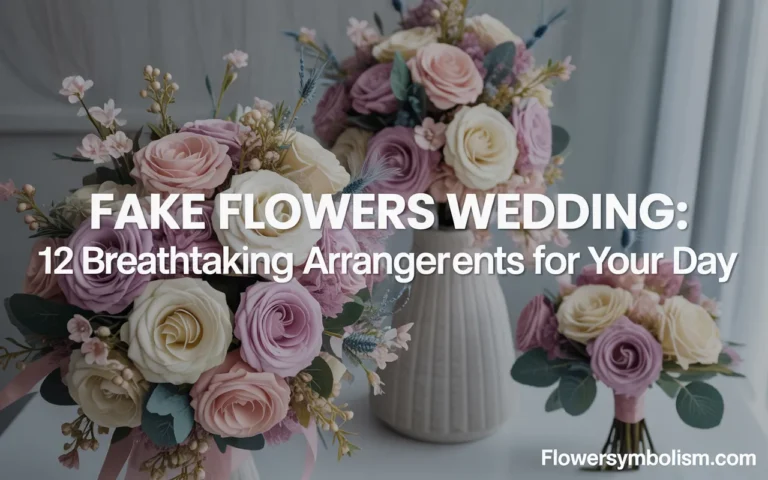 fake flowers wedding