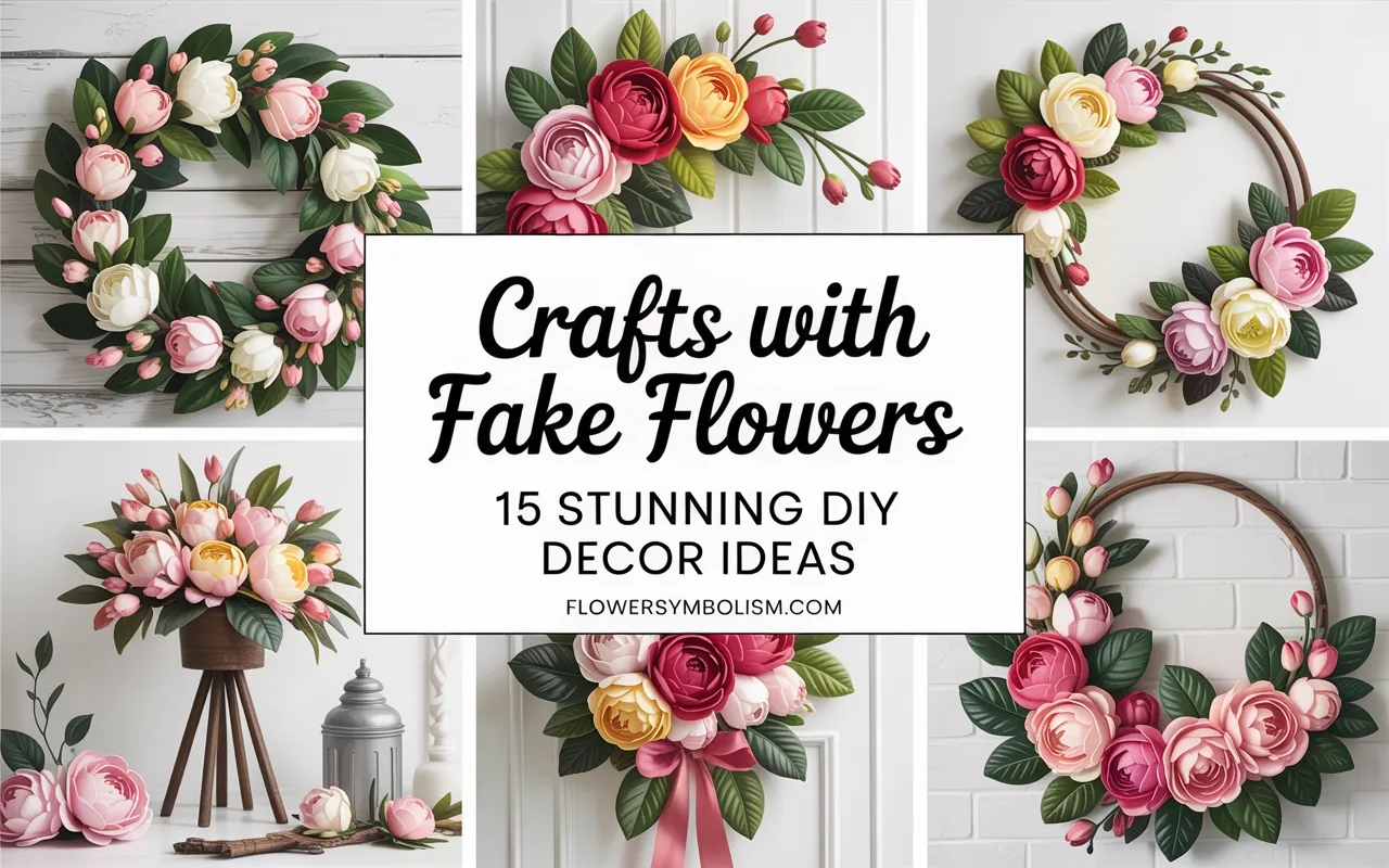 crafts with fake flowers