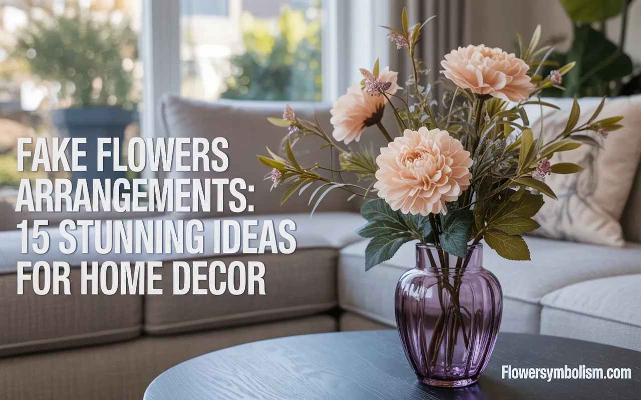 fake flowers arrangements