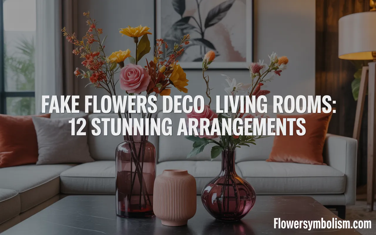 fake flowers decor living rooms