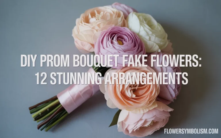 diy prom bouquet fake flowers