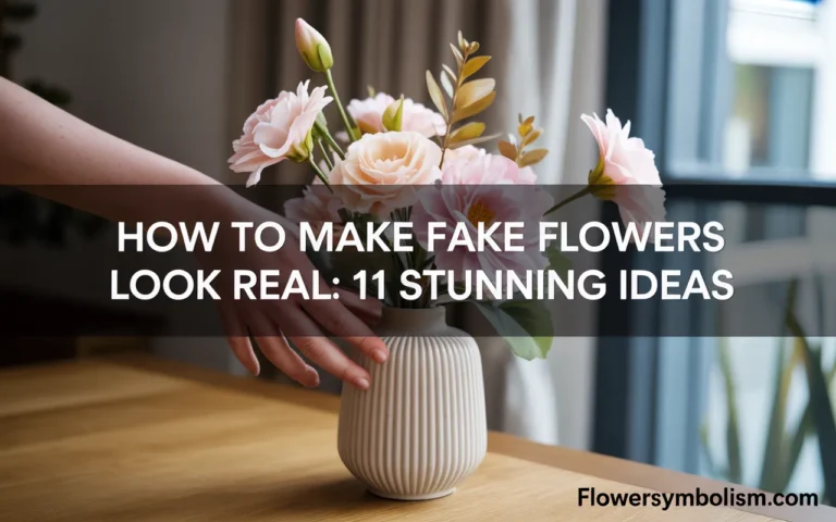 how to make fake flowers look real