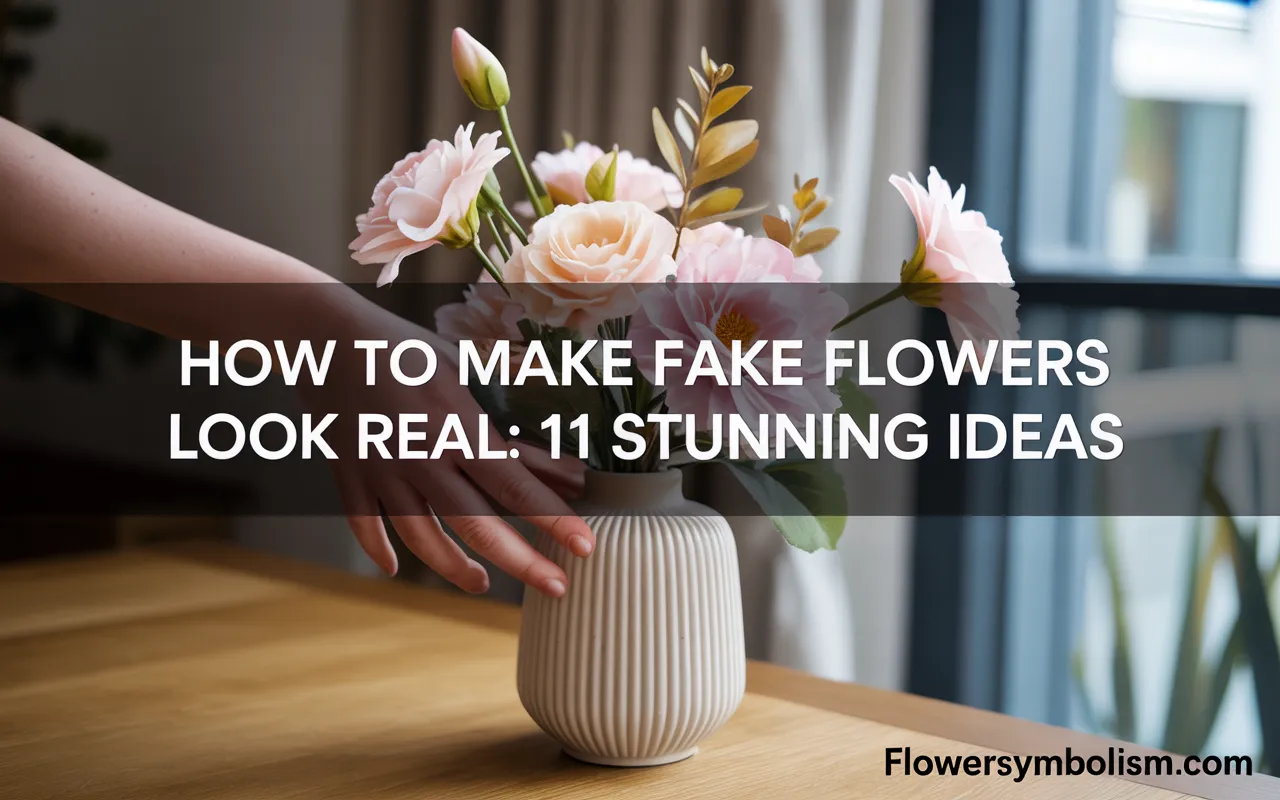 how to make fake flowers look real