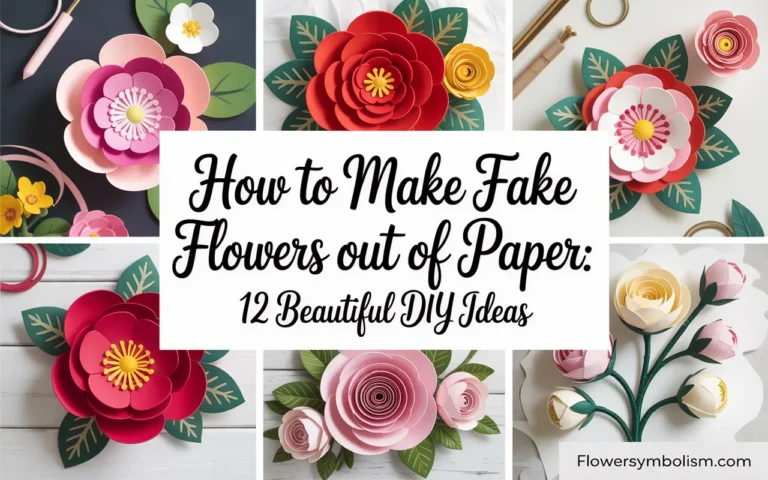 how to make fake flowers out of paper