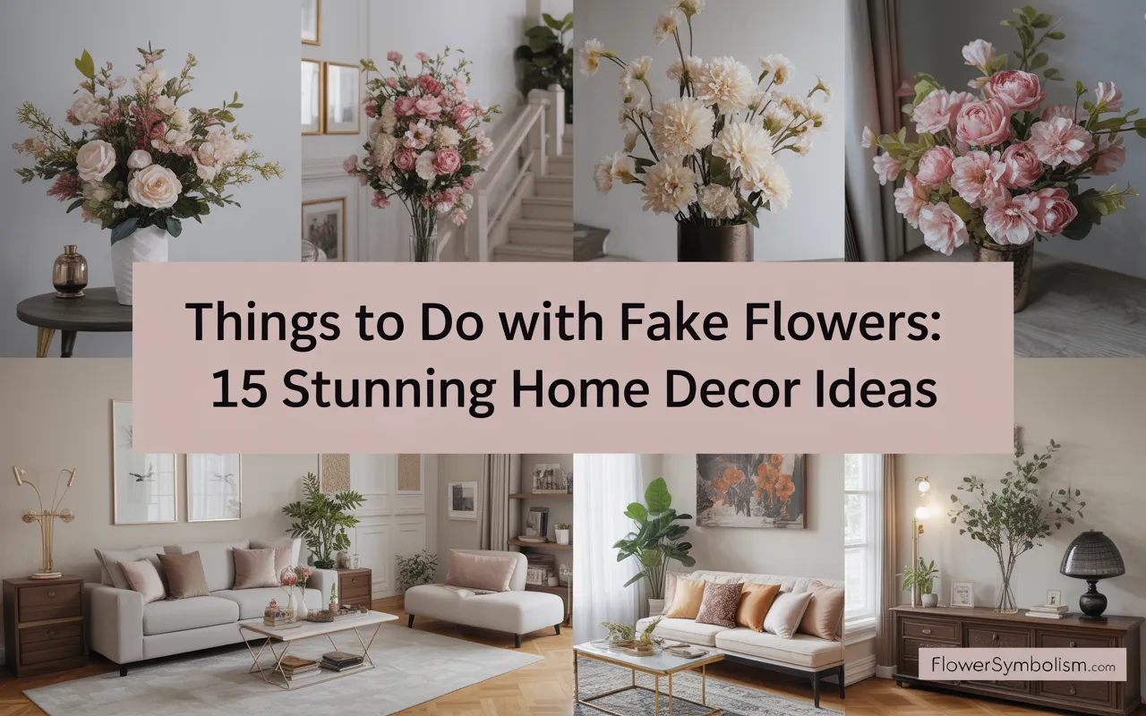 things to do with fake flowers