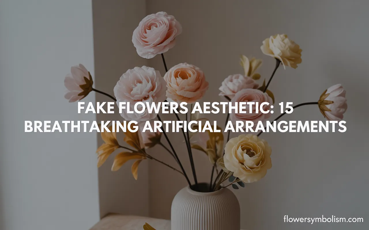 fake flowers aesthetic