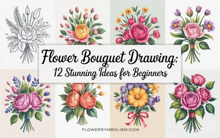 flower bouquet drawing