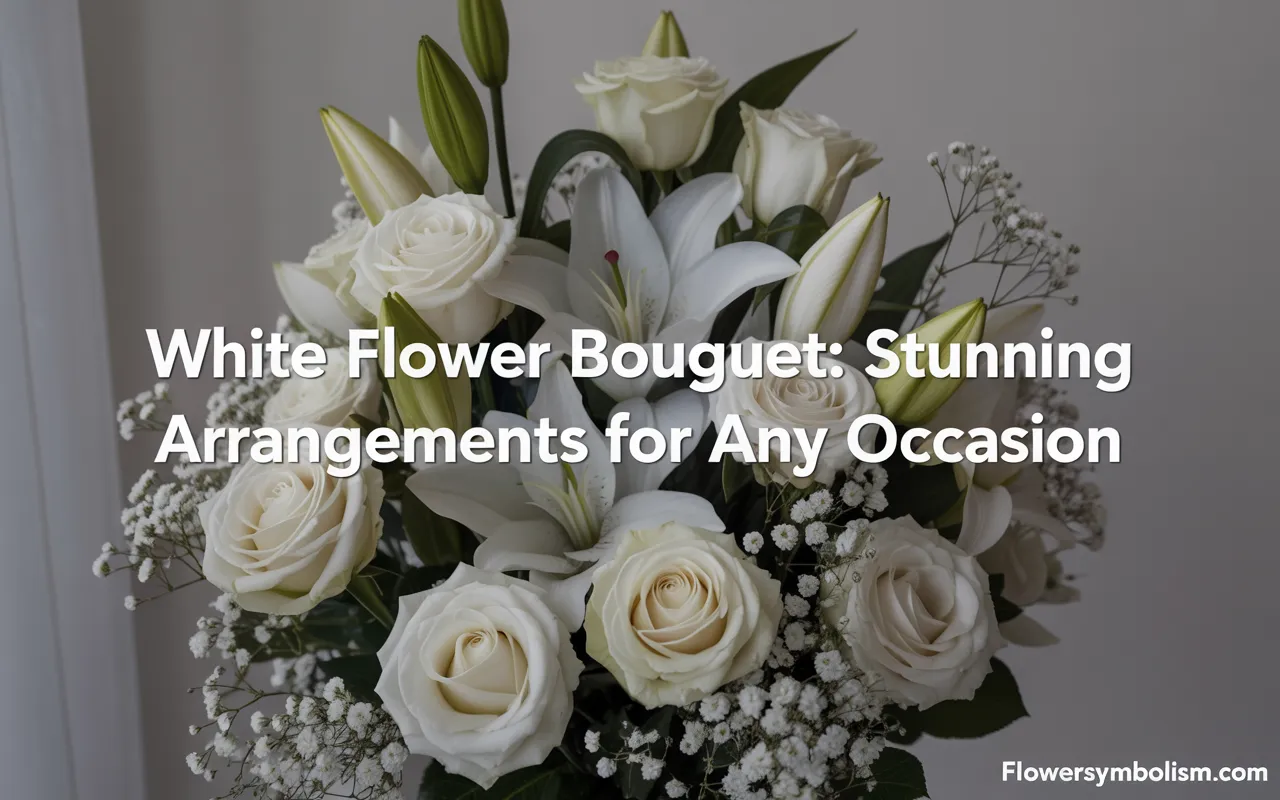 white flower bouquet