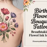 birth flower bouquet tattoo