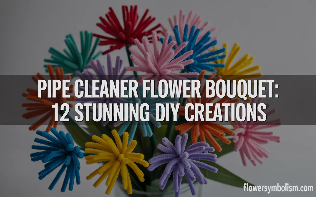 pipe cleaner flower bouquet