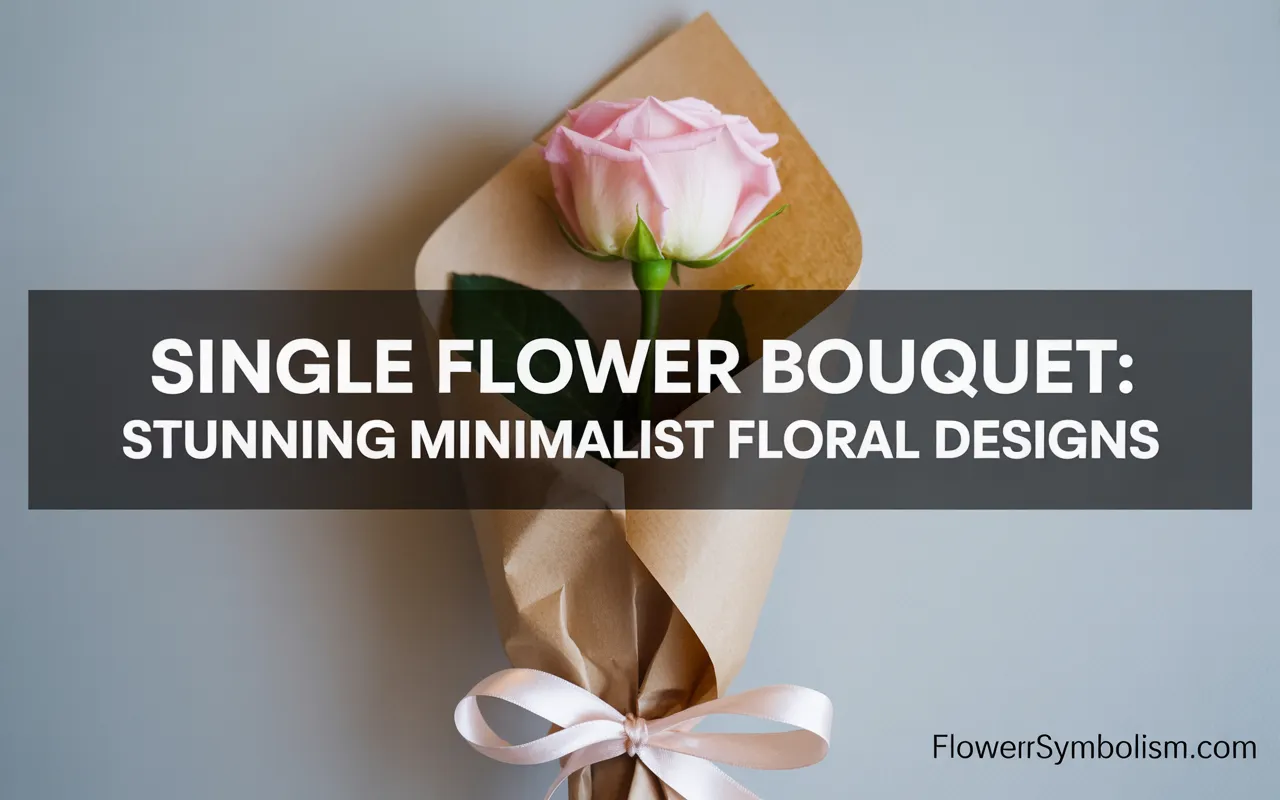 single flower bouquet