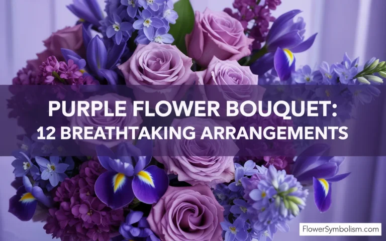 purple flower bouquet