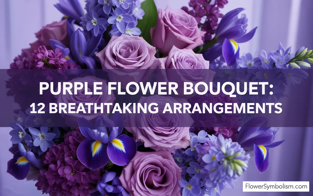 purple flower bouquet