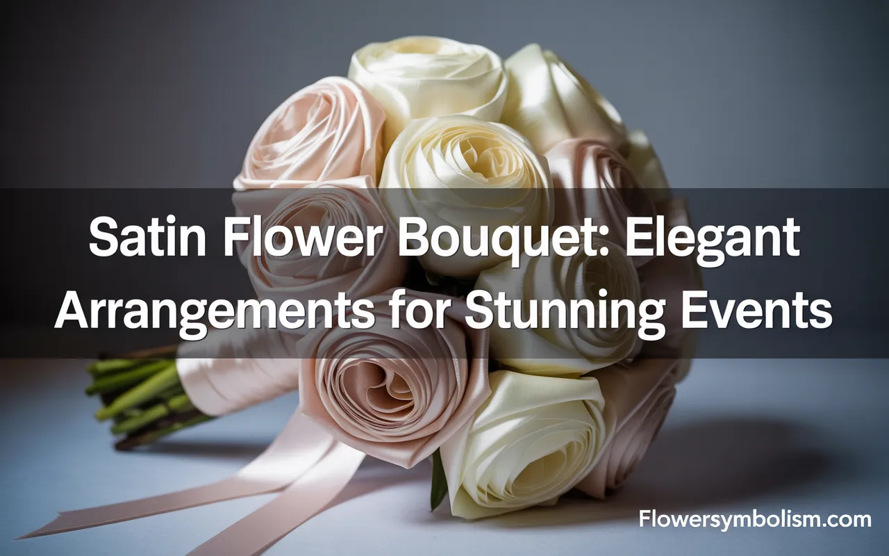 satin flower bouquet