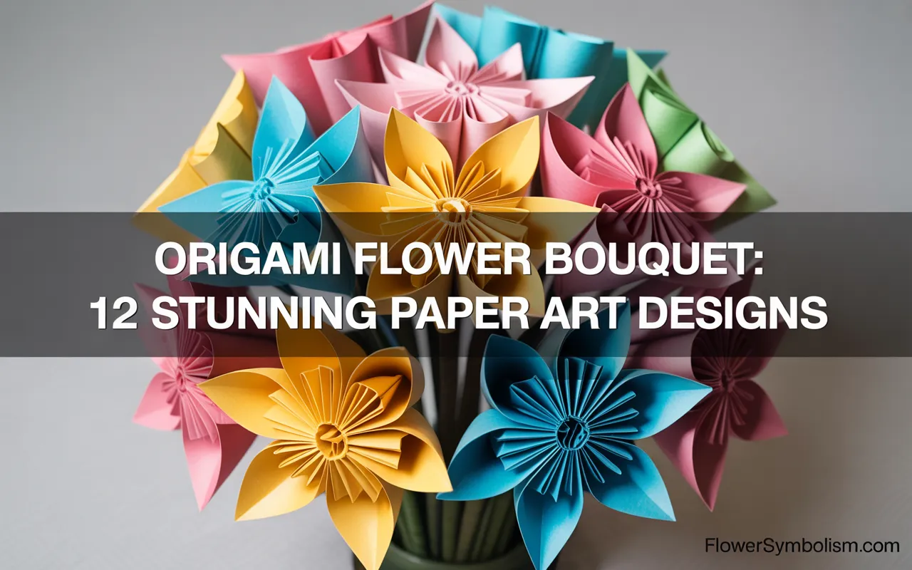 origami flower bouquet