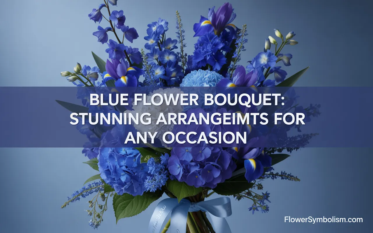 blue flower bouquet