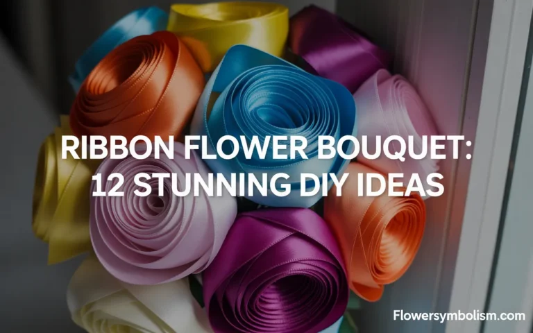 ribbon flower bouquet