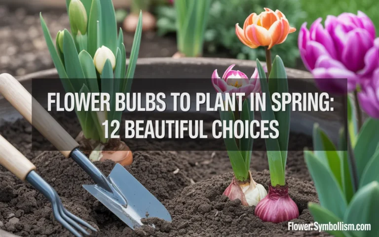 flower bulbs to plant in spring