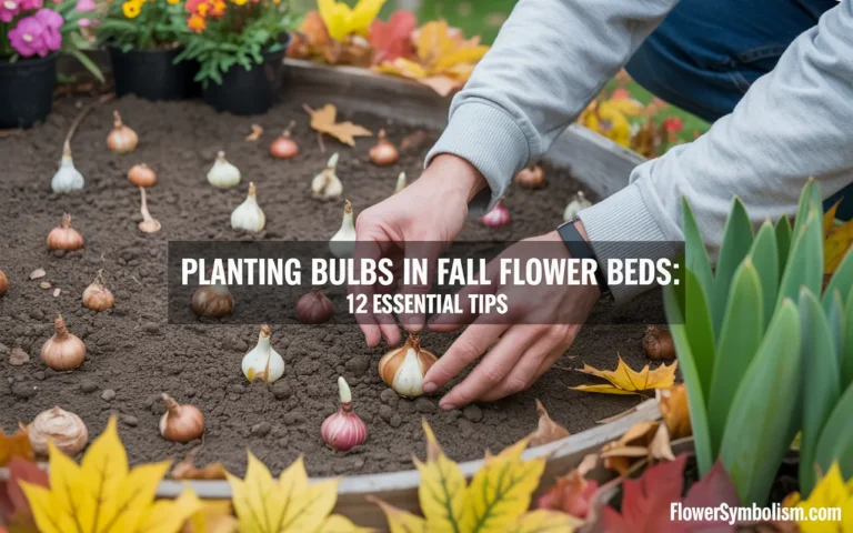 planting bulbs in fall flower beds