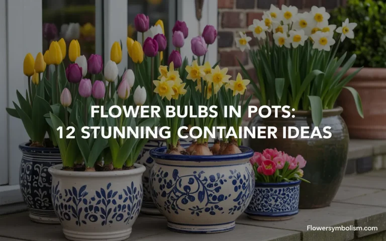 flower bulbs in pots