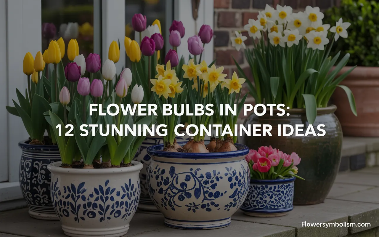 flower bulbs in pots