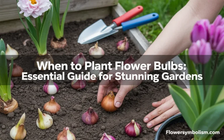 when to plant flower bulbs
