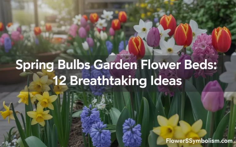 spring bulbs garden flower beds