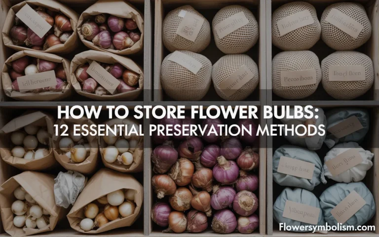 how to store flower bulbs