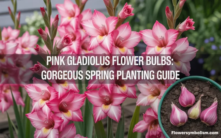 pink gladiolus flower bulbs