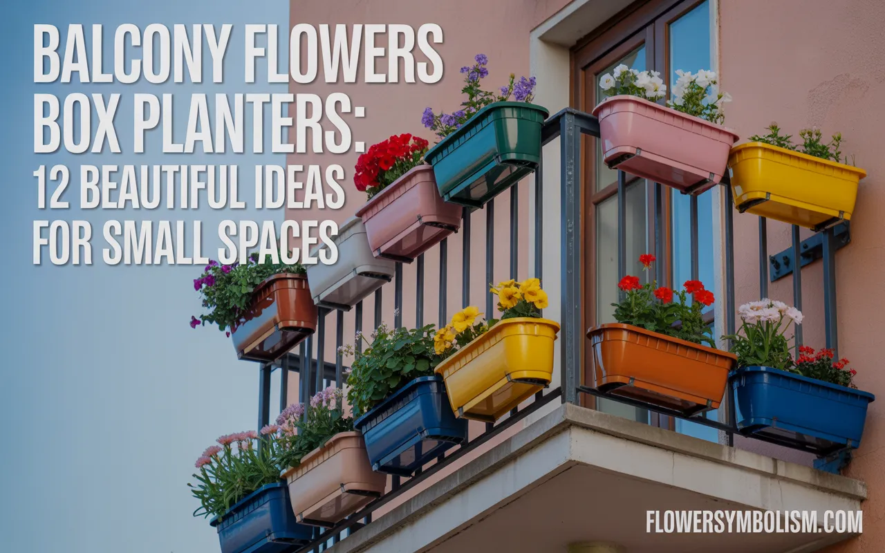 balcony flowers box planters