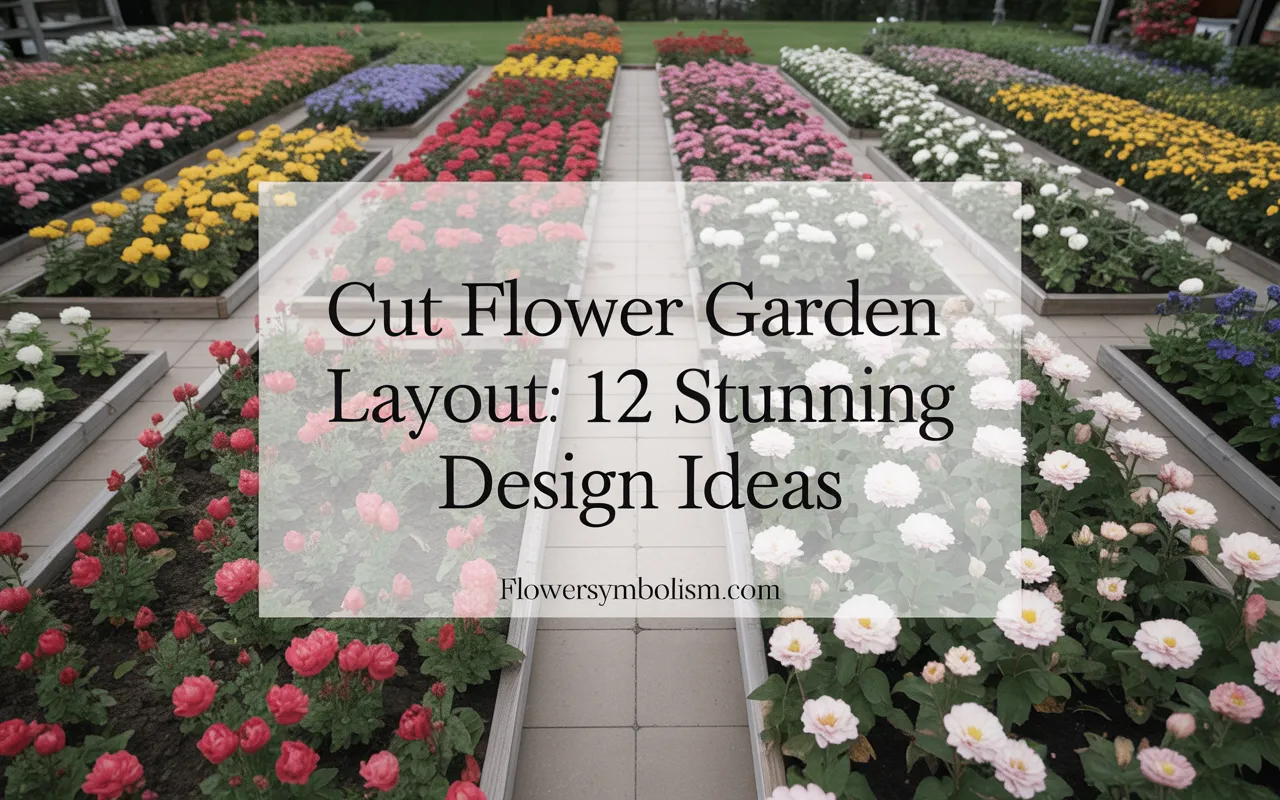cut flower garden layout