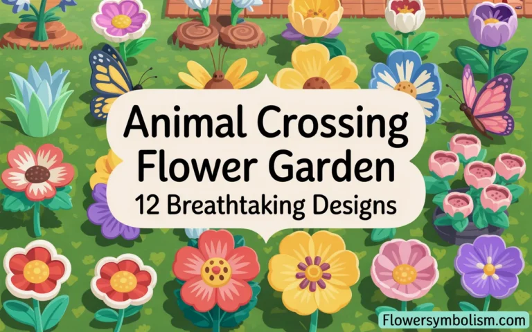 animal crossing flower garden
