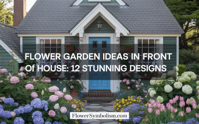 flower garden ideas in front of house