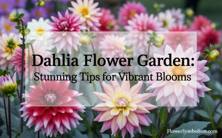 dahlia flower garden