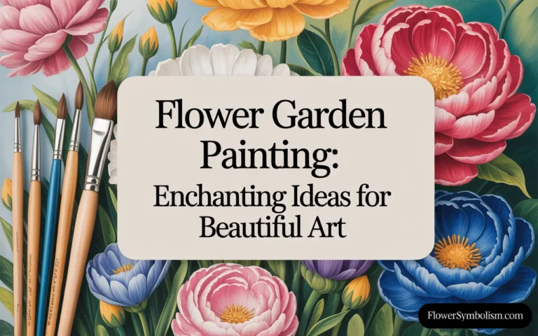 flower garden painting