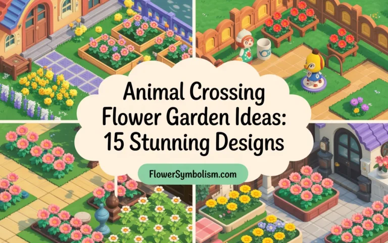 animal crossing flower garden ideas