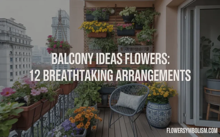 balcony ideas flowers