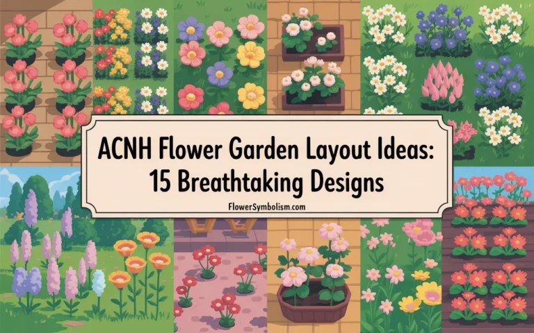 acnh flower garden layout ideas