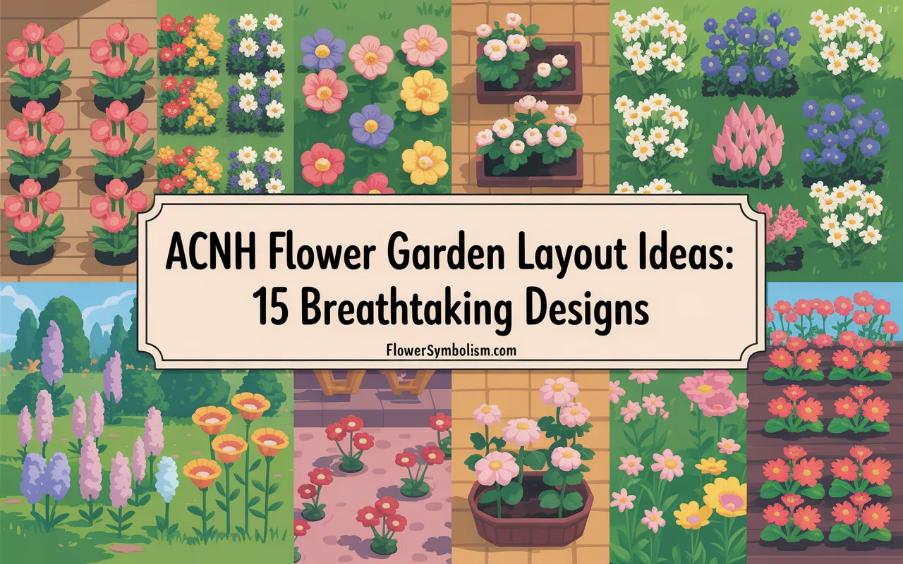 acnh flower garden layout ideas
