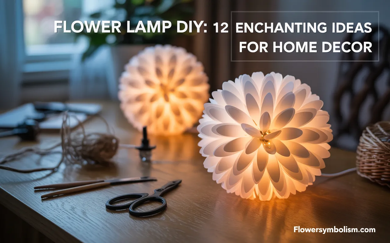 flower lamp diy