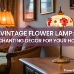 vintage flower lamp