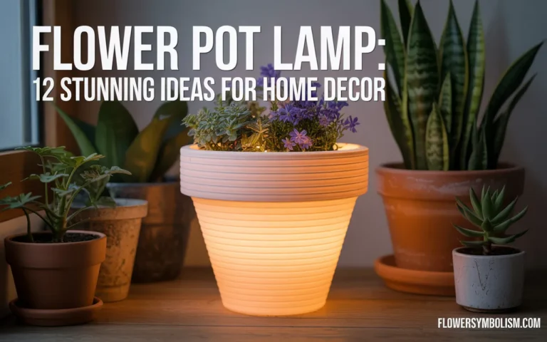flower pot lamp