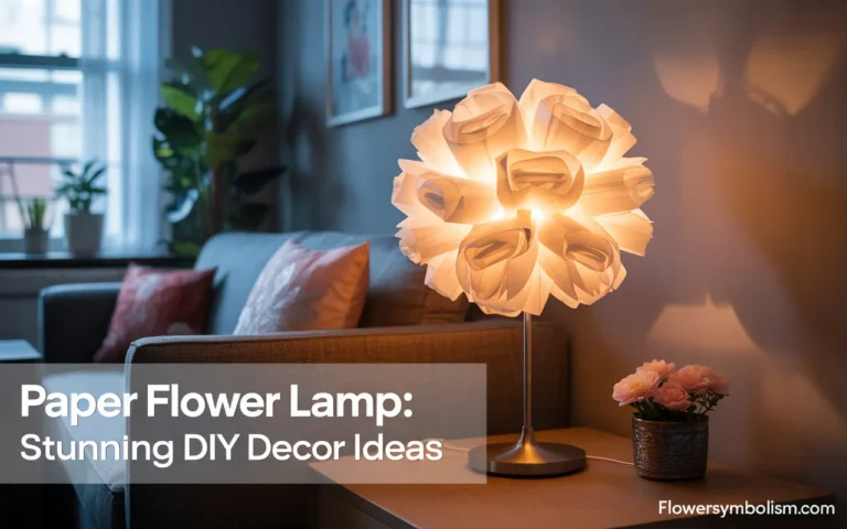 paper flower lamp