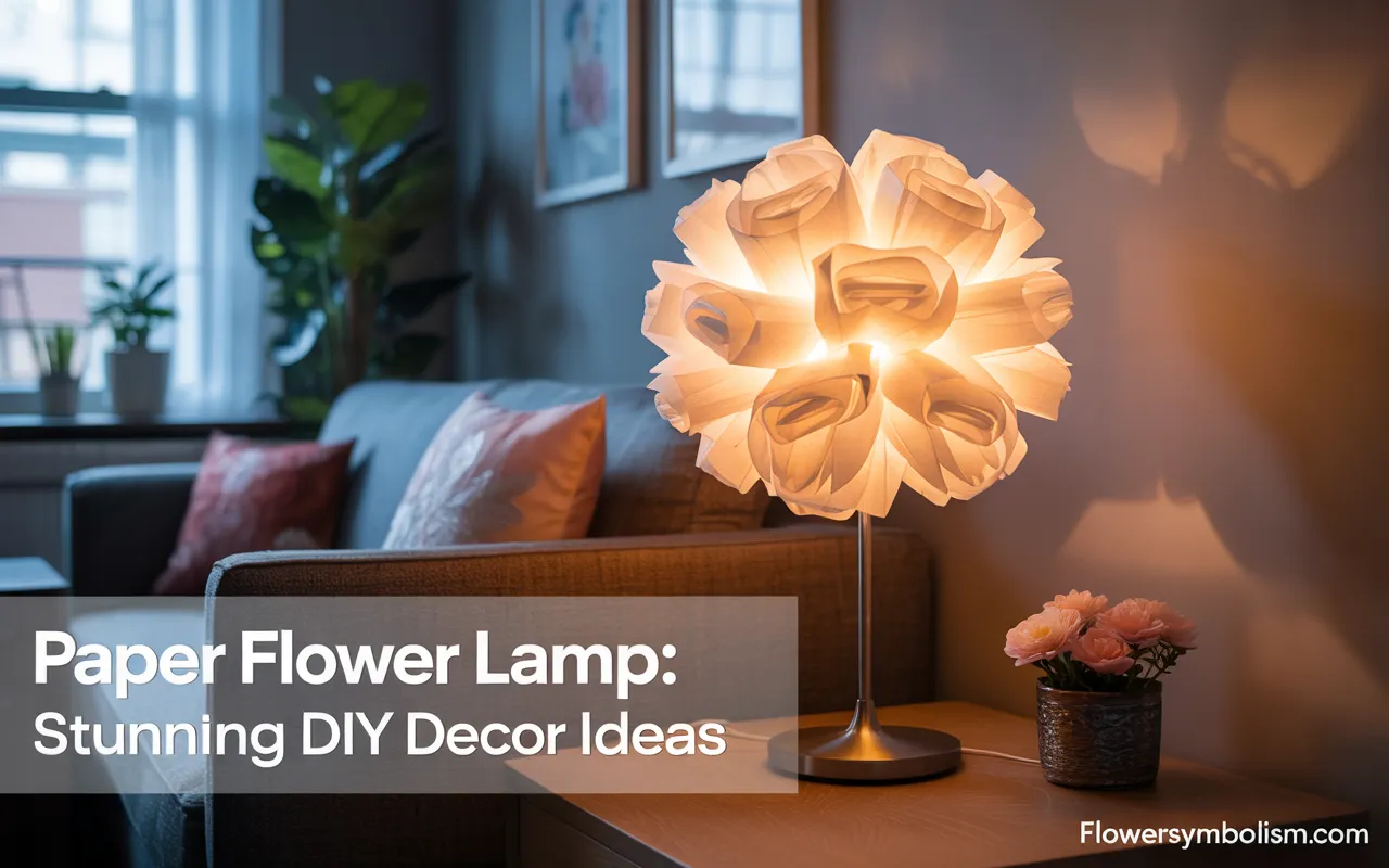 paper flower lamp