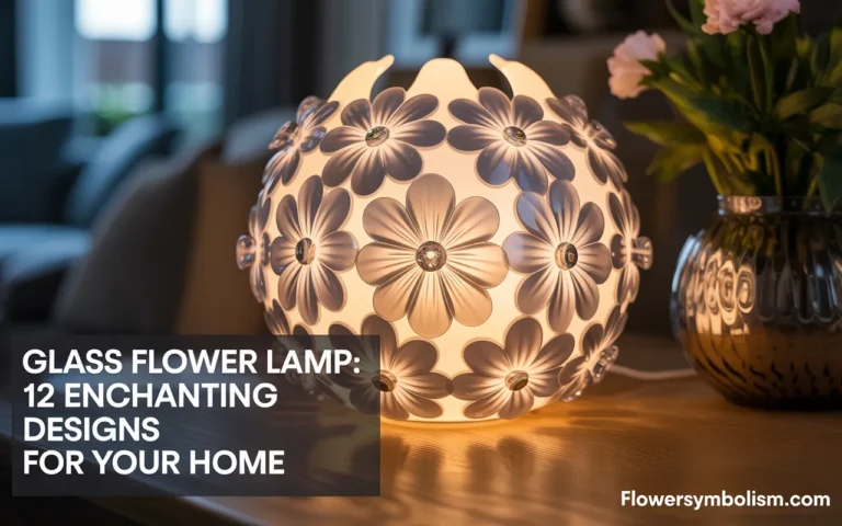 glass flower lamp