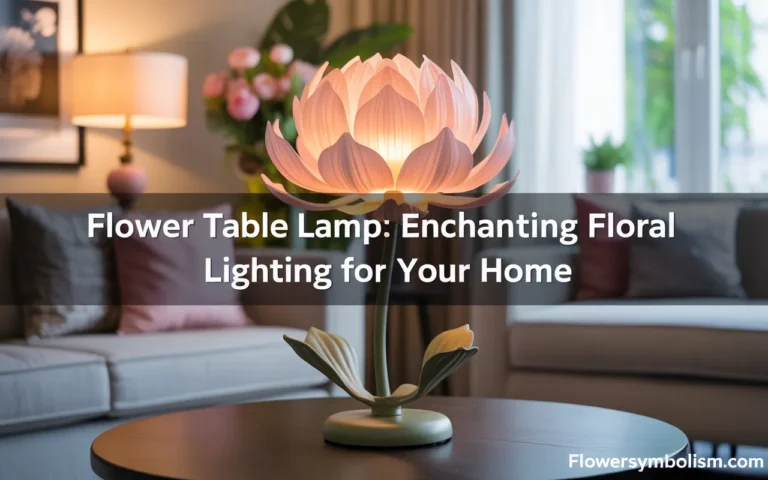 flower table lamp