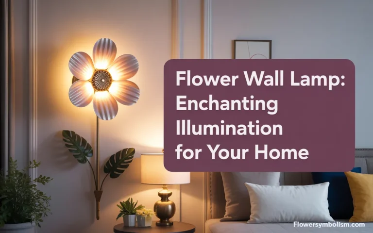 flower wall lamp